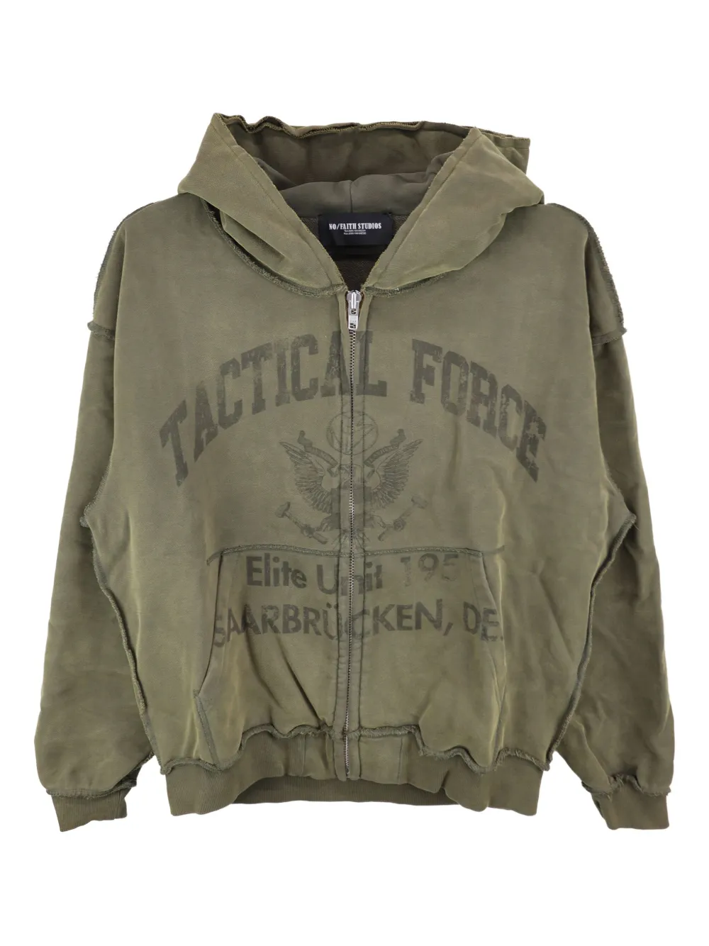 Толстовка с капюшоном на молнии NO/FAITH STUDIOS, зеленый
Толстовка с капюшоном на молнии NO/FAITH STUDIOS, зеленый