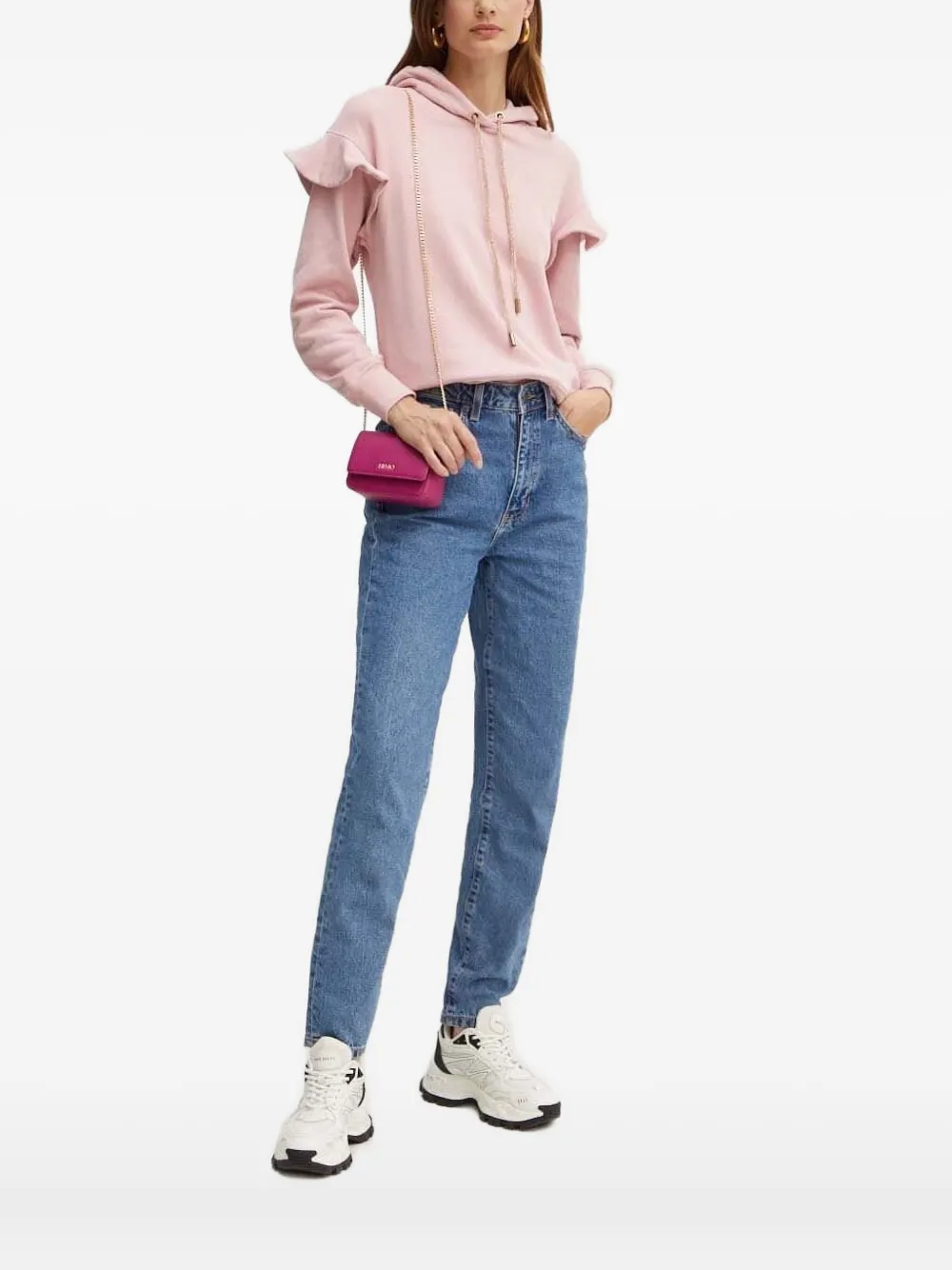 Декорированное худи с оборками Silvian Heach, розовый
Декорированное худи с оборками Silvian Heach, розовый