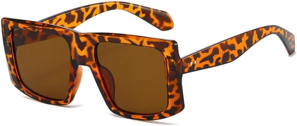 Популярные квадратные солнцезащитные очки для женщин в стиле ретро с заклепками, для мужчин в тренде, с леопардовым принтом и защитой от УФ-излучения UV400 TVTBBVV, Yellow Leopard Tea
Популярные квадратные солнцезащитные очки для женщин в стиле ретро с заклепками, для мужчин в тренде, с леопардовым принтом и защитой от УФ-излучения UV400 TVTBBVV, Yellow Leopard Tea