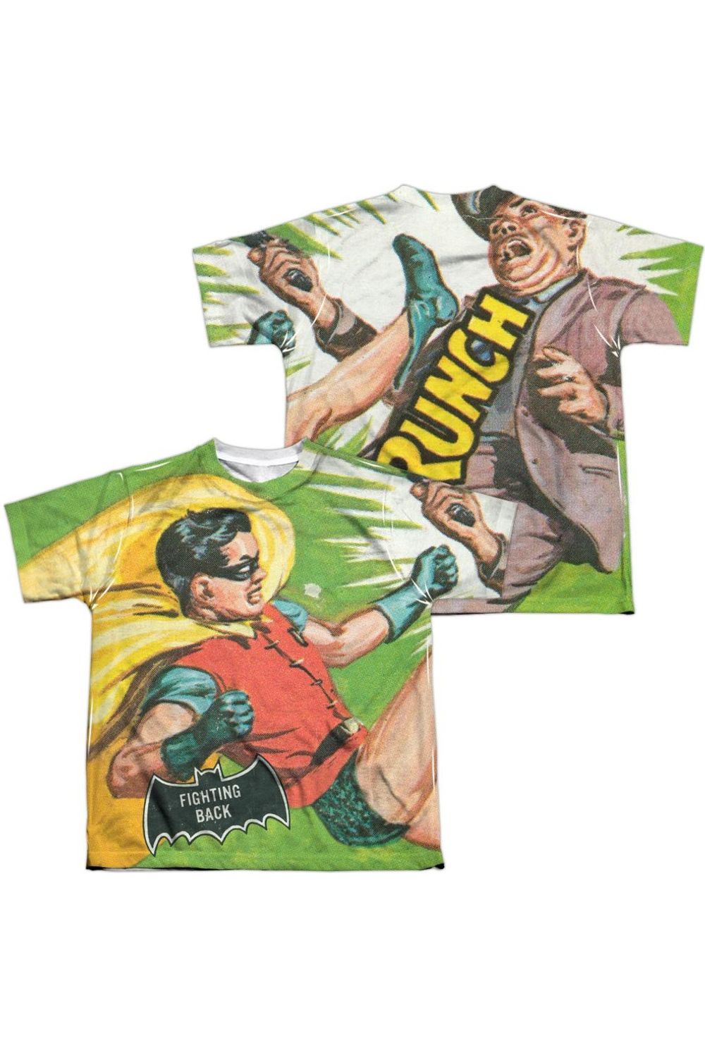 Детская футболка с коротким рукавом из полиэстера с принтом "Бэтмен: Борьба сзади" (передняя/задняя часть) Gildan, мультиколор
Детская футболка с коротким рукавом из полиэстера с принтом "Бэтмен: Борьба сзади" (передняя/задняя часть) Gildan, мультиколор