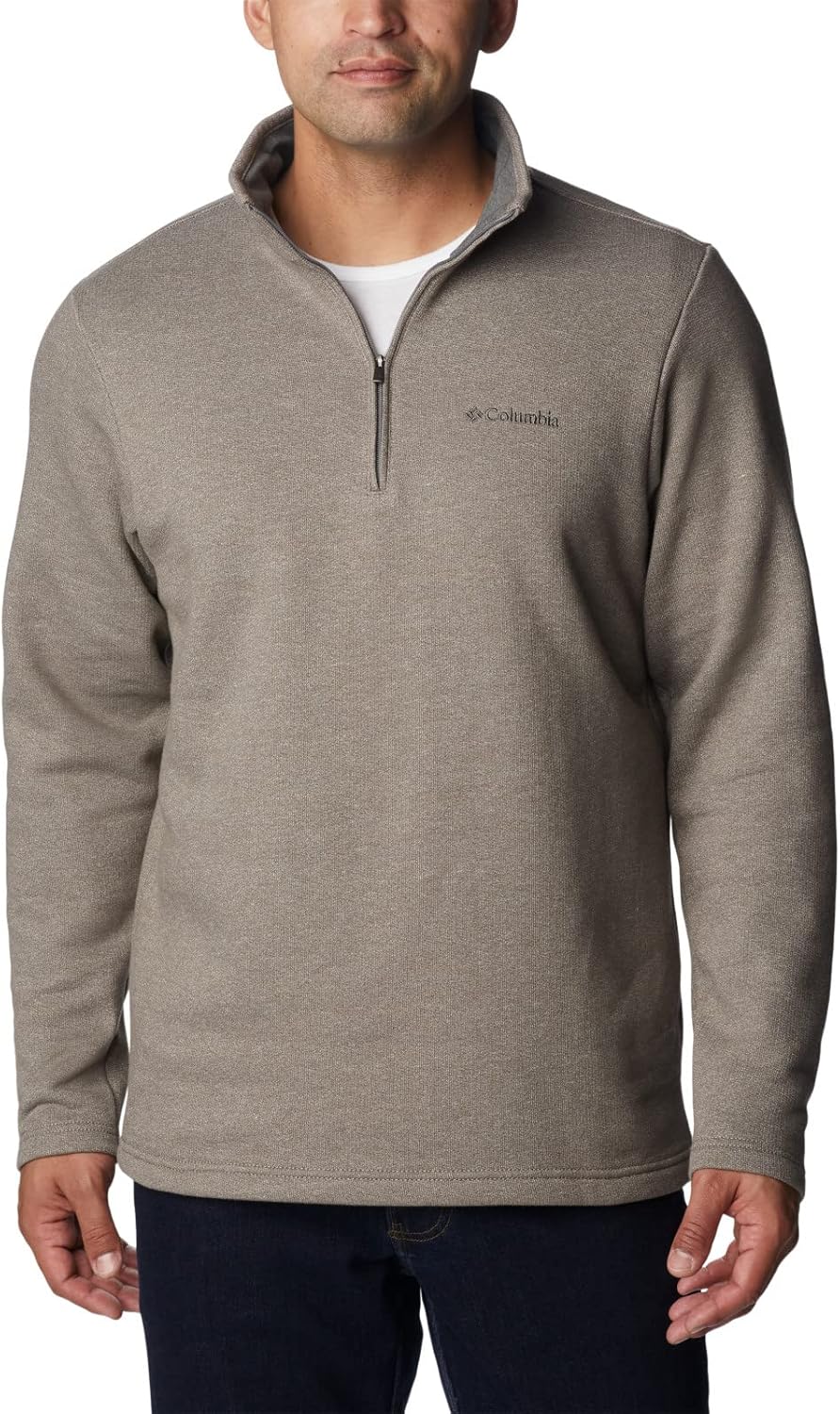 Columbia Men's Great Hart Mountain III Half Zip, Boulder Heather
Columbia Men's Great Hart Mountain III Half Zip, Boulder Heather