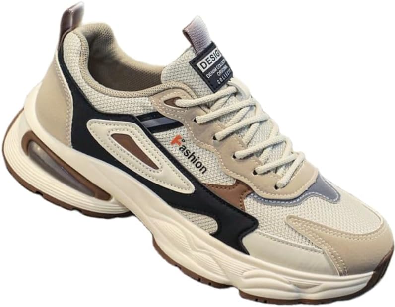 Мужские спортивные кроссовки с толстой подошвой и дышащей сеткой - легкие, противоскользящие, прочные, для любых случаев Clolinde, бежевый
Мужские спортивные кроссовки с толстой подошвой и дышащей сеткой - легкие, противоскользящие, прочные, для любых случаев Clolinde, бежевый