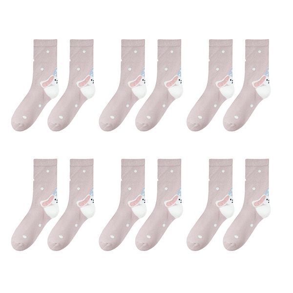 Женские носки из чистого хлопка 6 пар мягкие дышащие с милым мультяшным дизайном Anna-Kaci, Pink
Женские носки из чистого хлопка 6 пар мягкие дышащие с милым мультяшным дизайном Anna-Kaci, Pink