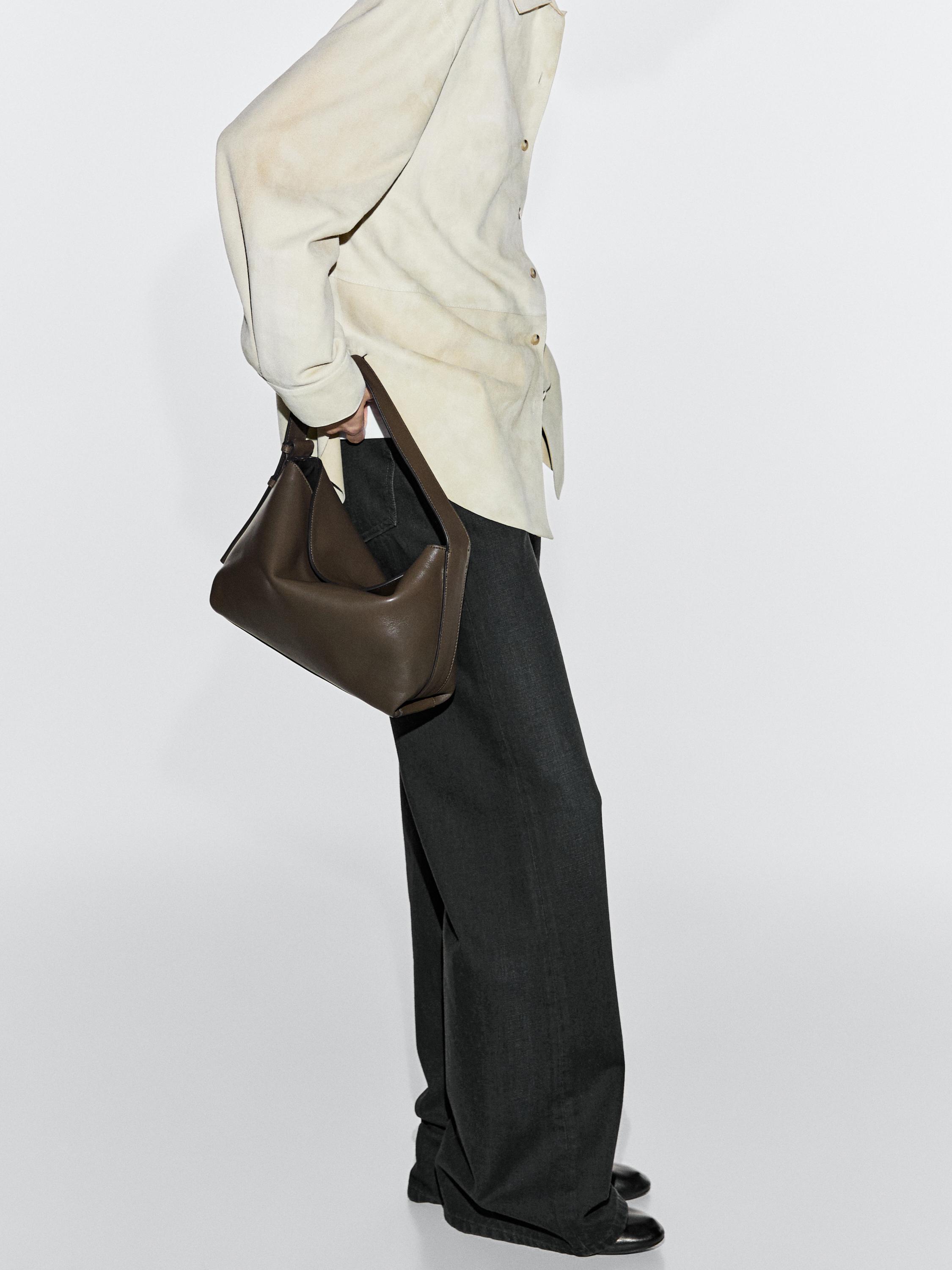 Маленькая наплечная сумка из кожи наппа Massimo Dutti, khaki
Маленькая наплечная сумка из кожи наппа Massimo Dutti, khaki