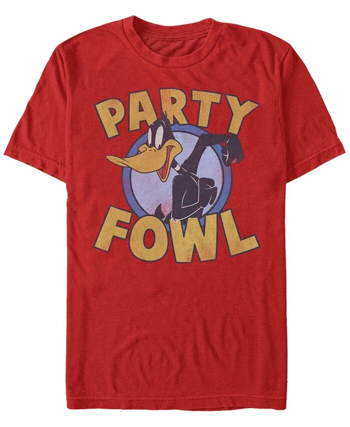 Мужская футболка с короткими рукавами Looney Tunes Daffy Duck Party Fowl Fifth Sun, красный
Мужская футболка с короткими рукавами Looney Tunes Daffy Duck Party Fowl Fifth Sun, красный