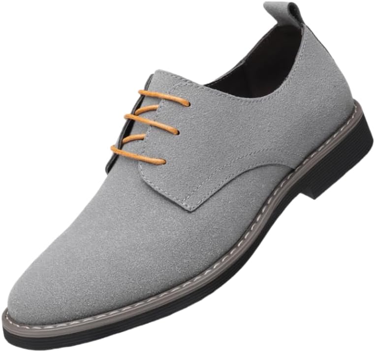 Мужские замшевые туфли-оксфорды с круглым носком, шнуровкой, низкие, из нубуковой кожи, повседневные, классические деловые дерби Hhhchpm, серый
Мужские замшевые туфли-оксфорды с круглым носком, шнуровкой, низкие, из нубуковой кожи, повседневные, классические деловые дерби Hhhchpm, серый