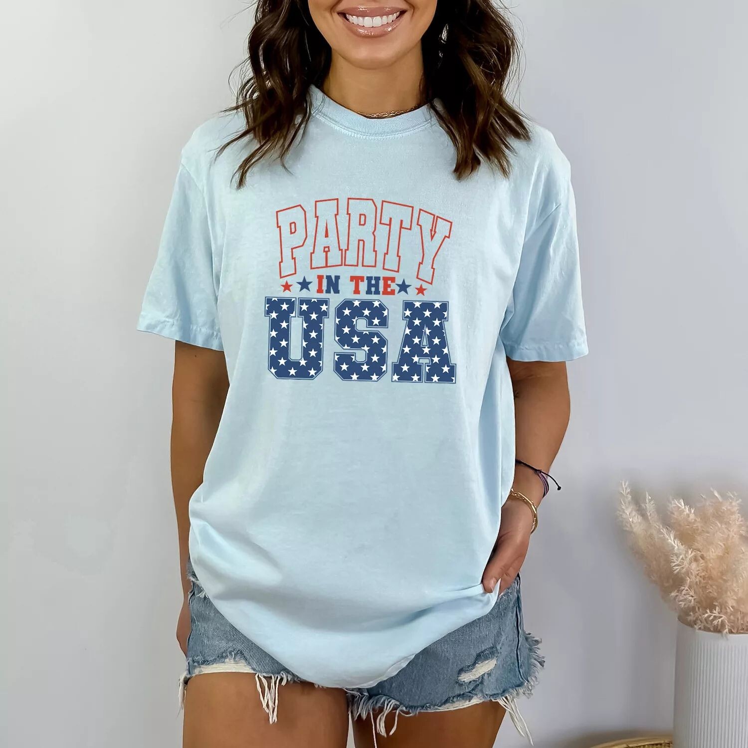 Футболка Retro Party In The USA Stars, окрашенная в одежду Simply Sage Market
Футболка Retro Party In The USA Stars, окрашенная в одежду Simply Sage Market