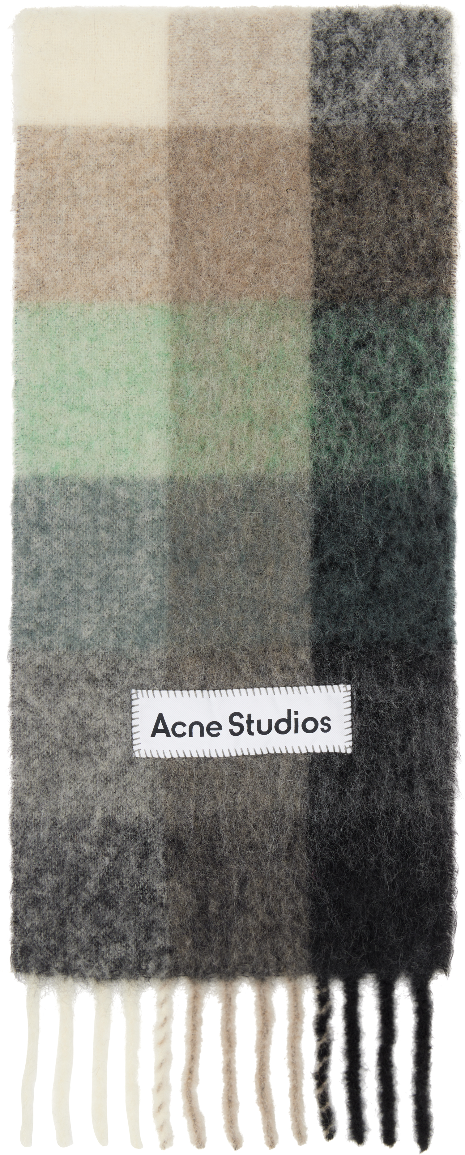 Шарф из мохера в зеленую и серую клетку Acne Studios, зеленый/серый/черный
Шарф из мохера в зеленую и серую клетку Acne Studios, зеленый/серый/черный