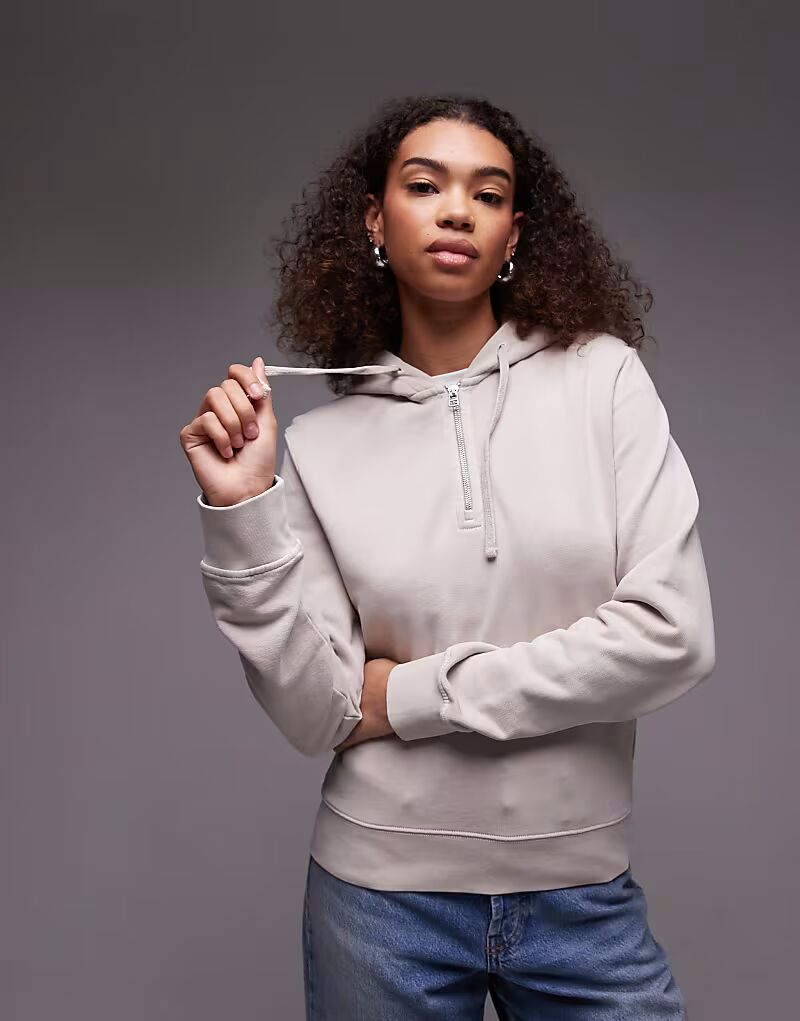 Толстовка ARKET с застежкой-молнией на четверть дюйма в каменном цвете
Толстовка ARKET с застежкой-молнией на четверть дюйма в каменном цвете