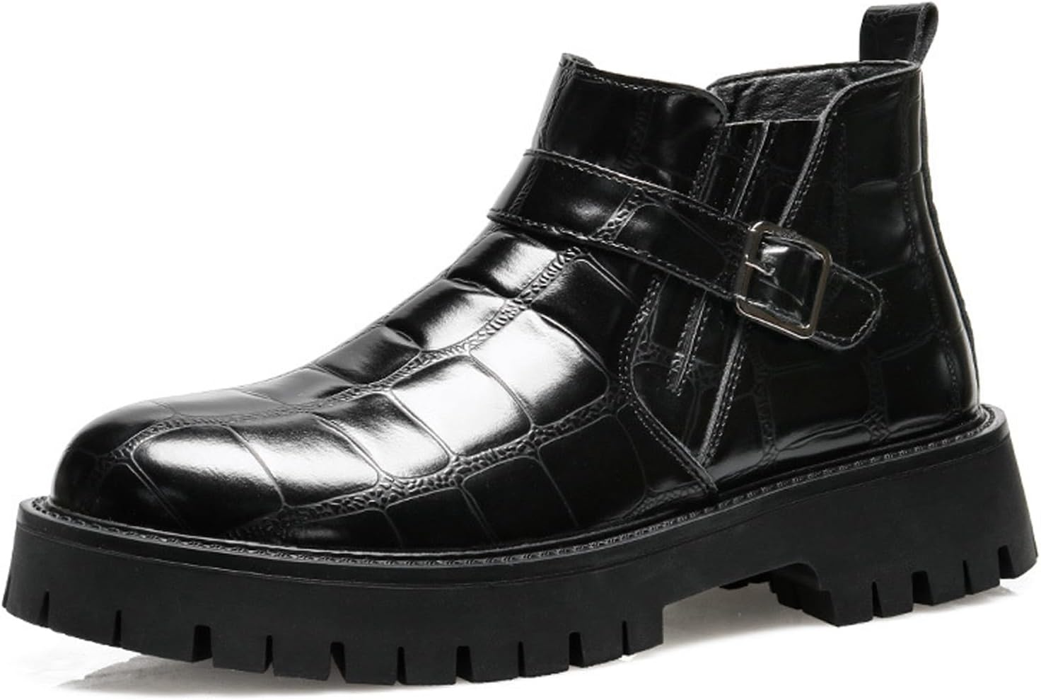 Мужские текстурированные массивные ботильоны на платформе FIFILAPIN с молнией, винтажного потертого цвета, с круглым носком, рифленой подошвой, противоскользящие, для работы, свадеб, вечеринок, черный
Мужские текстурированные массивные ботильоны на платформе FIFILAPIN с молнией, винтажного потертого цвета, с круглым носком, рифленой подошвой, противоскользящие, для работы, свадеб, вечеринок, черный