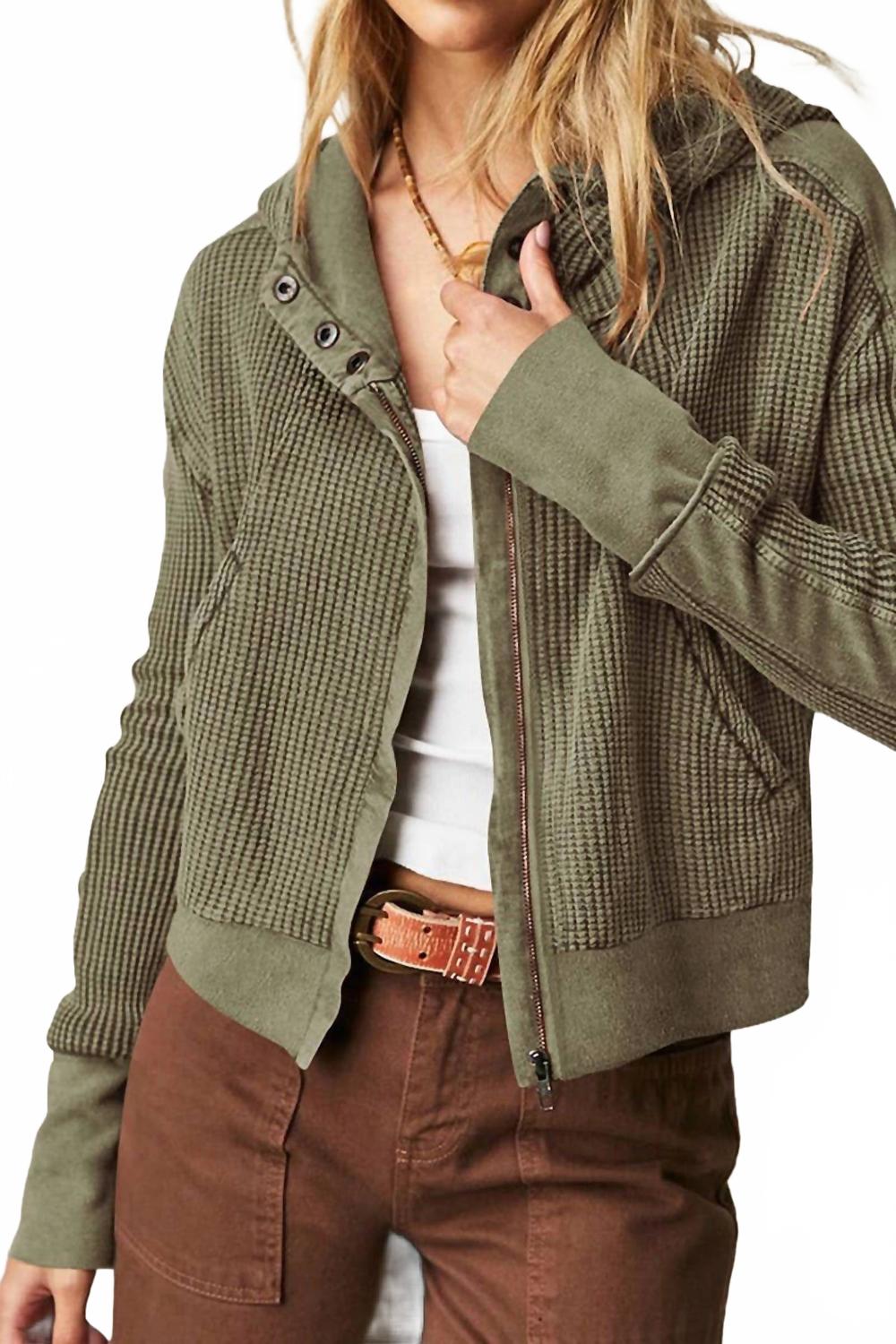 Оливковый худи на молнии Lily Clothing
Оливковый худи на молнии Lily Clothing