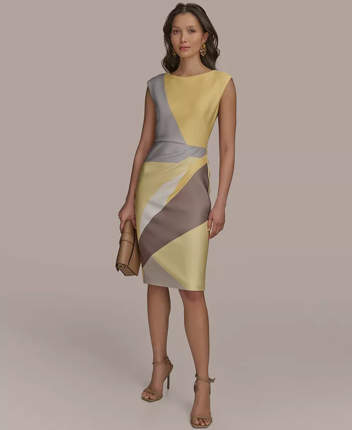 Женское платье-футляр с геометрическим принтом Donna Karan New York, желтый
Женское платье-футляр с геометрическим принтом Donna Karan New York, желтый