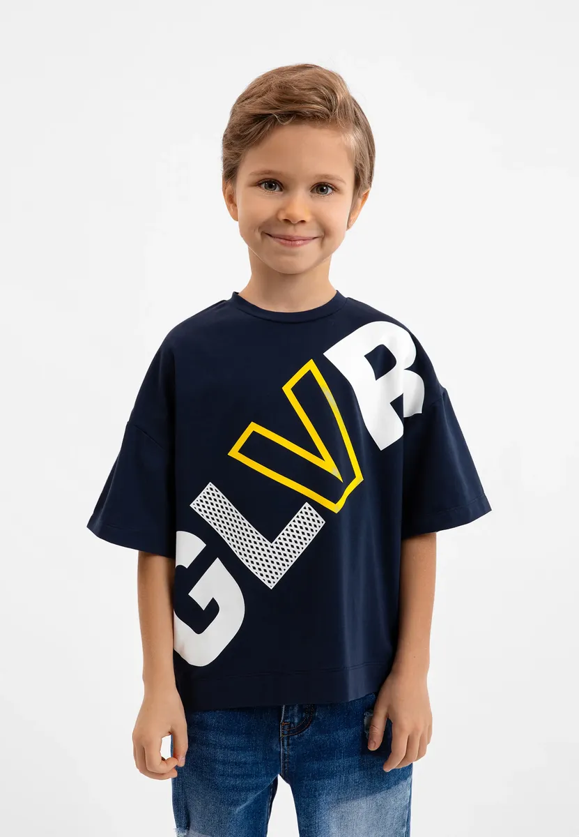 Футболка Gulliver с большим логотипом, синий
Футболка Gulliver с большим логотипом, синий