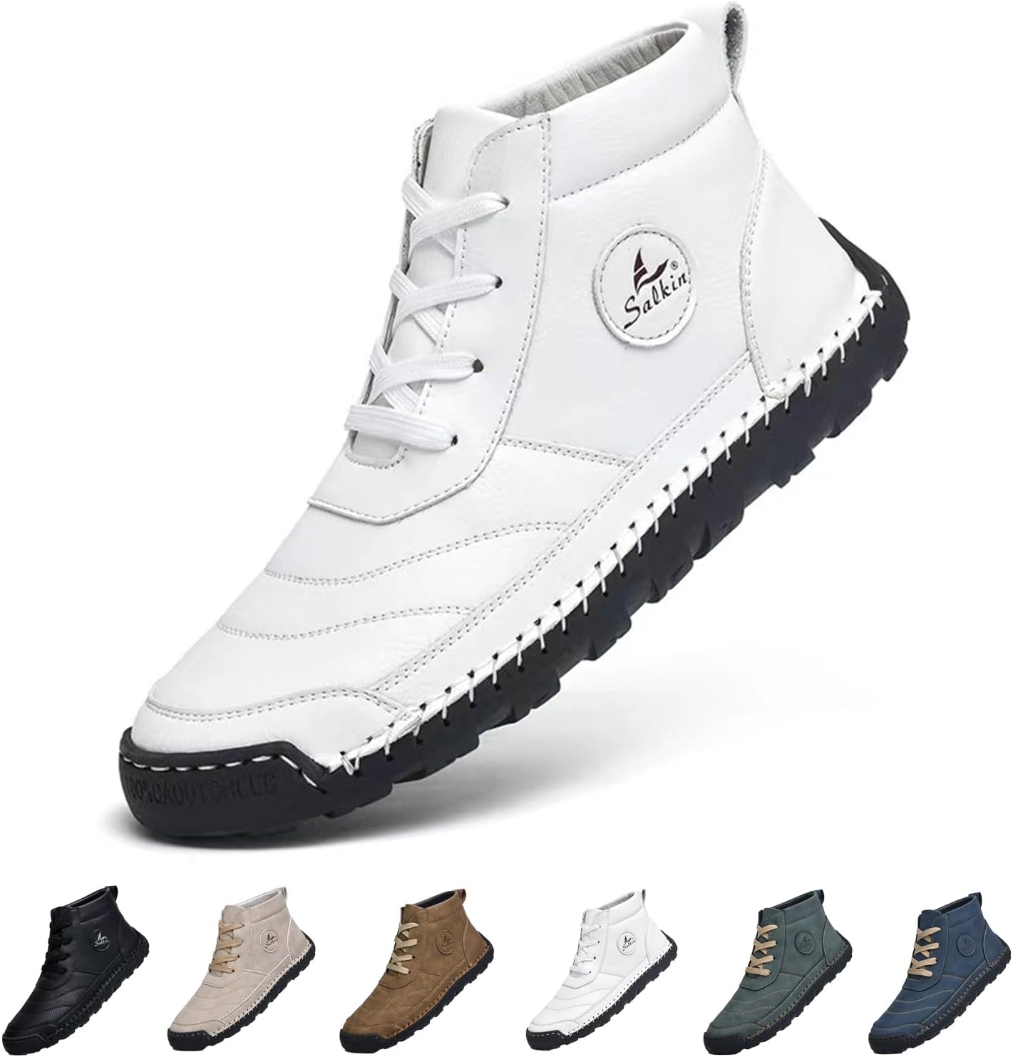 Мужские повседневные модные кроссовки сандалии-чукка на шнуровке, с круглым носком, на платформе, противоскользящие, средней высоты, ручной работы, для ходьбы и вождения Eggdk, белый
Мужские повседневные модные кроссовки сандалии-чукка на шнуровке, с круглым носком, на платформе, противоскользящие, средней высоты, ручной работы, для ходьбы и вождения Eggdk, белый