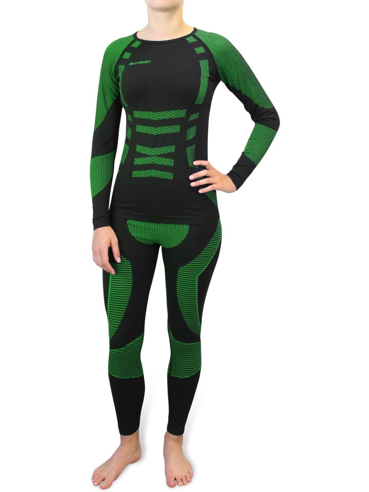 Polar Husky Женский функциональный комплект нижнего белья Super Active Ride зеленого цвета
Polar Husky Женский функциональный комплект нижнего белья Super Active Ride зеленого цвета