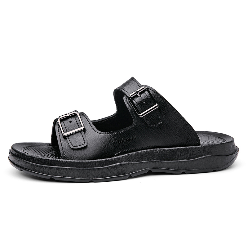 Wen Nai Мужские резиновые сандалии с прошивкой, черные
Wen Nai Мужские резиновые сандалии с прошивкой, черные