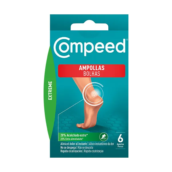 Мгновенно снимает боль Apósitos Ampollas Extreme Compeed, 6 UD
Мгновенно снимает боль Apósitos Ampollas Extreme Compeed, 6 UD