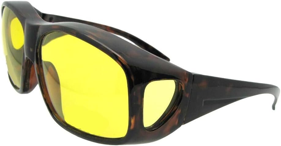 Очень большие, облегающие, поляризованные солнцезащитные очки для мужчин с защитой от УФ-излучения - Боковые щитки для солнцезащитных очков F19 Sunglass Rage, Tortoise-light Yellow Lens
Очень большие, облегающие, поляризованные солнцезащитные очки для мужчин с защитой от УФ-излучения - Боковые щитки для солнцезащитных очков F19 Sunglass Rage, Tortoise-light Yellow Lens