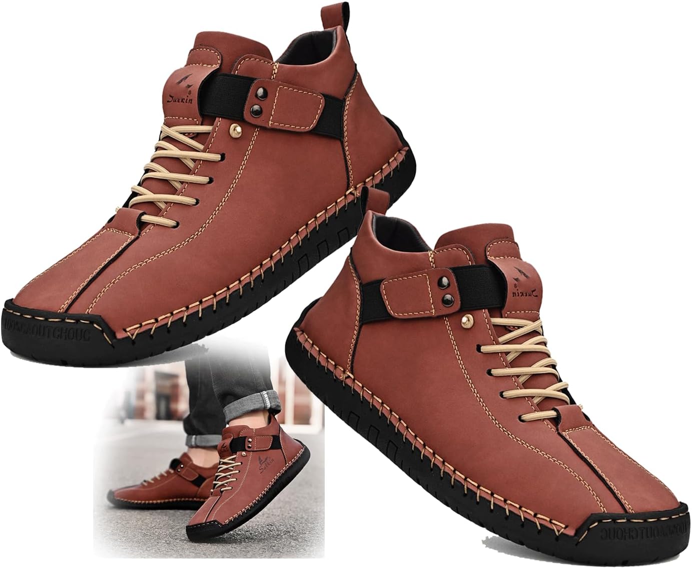 Мужские лоферы без застежек для прогулок, дышащие и износостойкие для активного отдыха весной и осенью Generic, красный
Мужские лоферы без застежек для прогулок, дышащие и износостойкие для активного отдыха весной и осенью Generic, красный