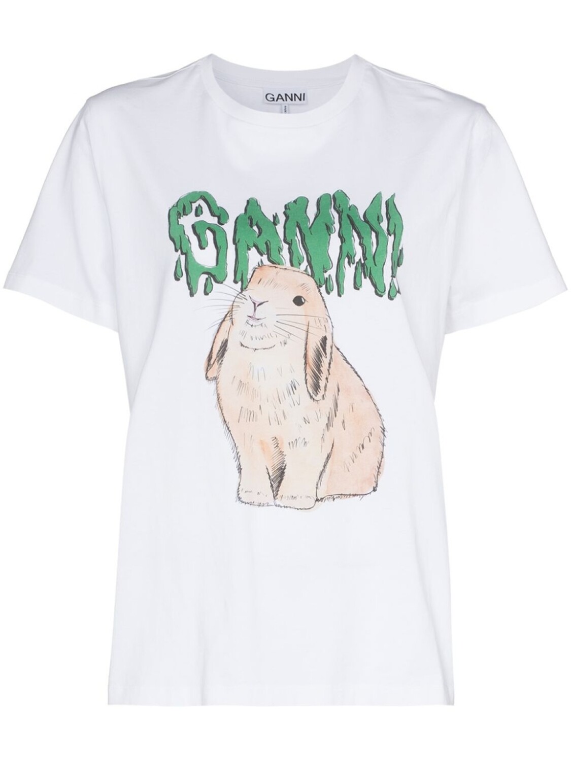 Футболка Rabbit с логотипом GANNI, белый
Футболка Rabbit с логотипом GANNI, белый