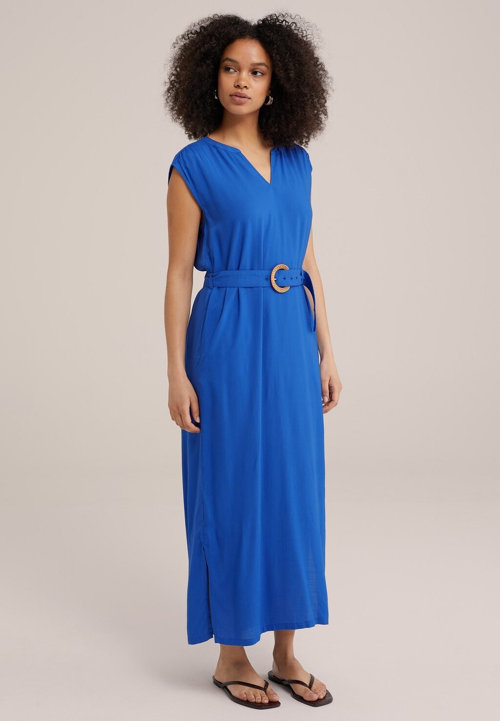 Платье макси WE Fashion, синий металлик
Платье макси WE Fashion, синий металлик