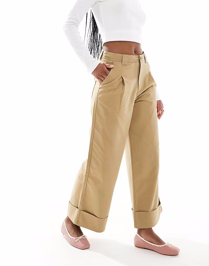 Широкие брюки длиной до щиколотки с отворотами ASOS DESIGN цвета бежевый камень
Широкие брюки длиной до щиколотки с отворотами ASOS DESIGN цвета бежевый камень
