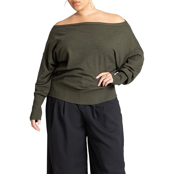 Женский свитер oversize plus size Eloquii, Green Jacket Heather
Женский свитер oversize plus size Eloquii, Green Jacket Heather