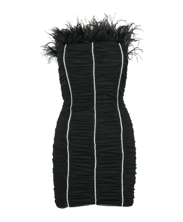 Элегантное короткое мини-платье с длинными рукавами. Patrizia Pepe, черный
Элегантное короткое мини-платье с длинными рукавами. Patrizia Pepe, черный