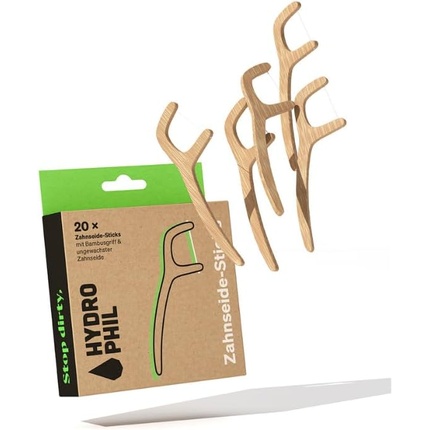 20 шт. бамбуковых зубных нитей для чистки межзубных промежутков Hydrophil
20 шт. бамбуковых зубных нитей для чистки межзубных промежутков Hydrophil