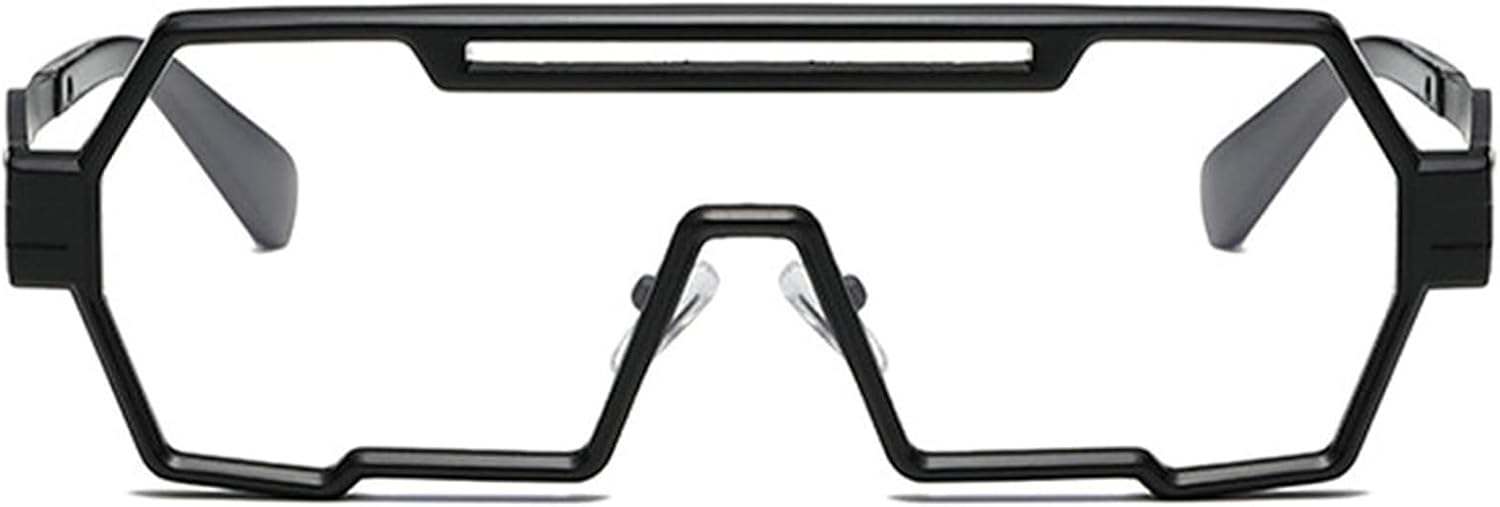 Willochra Модные большие цельные солнцезащитные очки для мужчин, винтажные металлические панк-очки с зеркальными линзами, защита от УФ-излучения UV400, роскошные солнцезащитные очки для женщин, Clear
Willochra Модные большие цельные солнцезащитные очки для мужчин, винтажные металлические панк-очки с зеркальными линзами, защита от УФ-излучения UV400, роскошные солнцезащитные очки для женщин, Clear