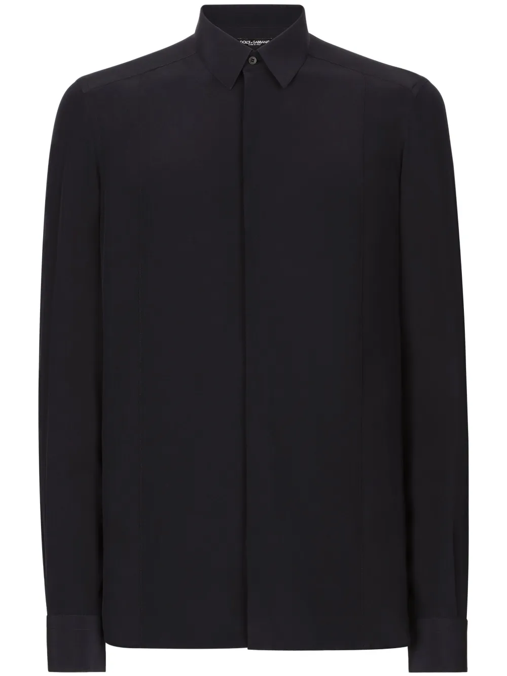Шелковая рубашка с длинными рукавами DOLCE & GABBANA, синий
Шелковая рубашка с длинными рукавами DOLCE & GABBANA, синий