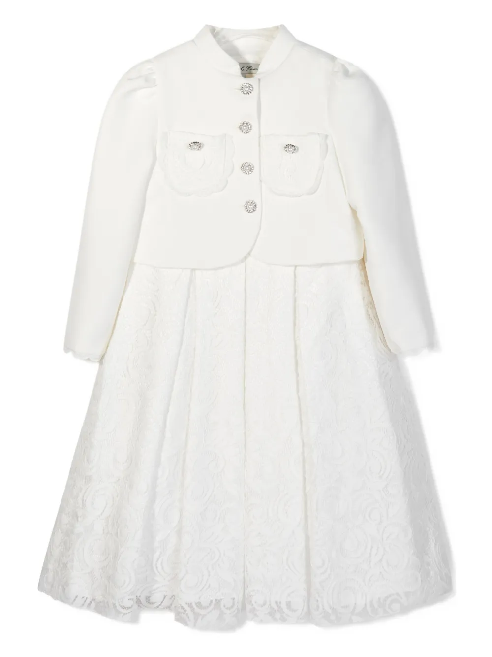 Платье-болеро с кружевом Dress & Fleur, белый
Платье-болеро с кружевом Dress & Fleur, белый