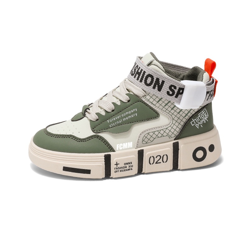Противоскользящие дышащие высокие повседневные кроссовки для детей FCMM, зеленый
Противоскользящие дышащие высокие повседневные кроссовки для детей FCMM, зеленый