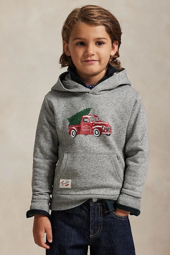 Детская хлопковая толстовка Polo Ralph Lauren, серый
Детская хлопковая толстовка Polo Ralph Lauren, серый