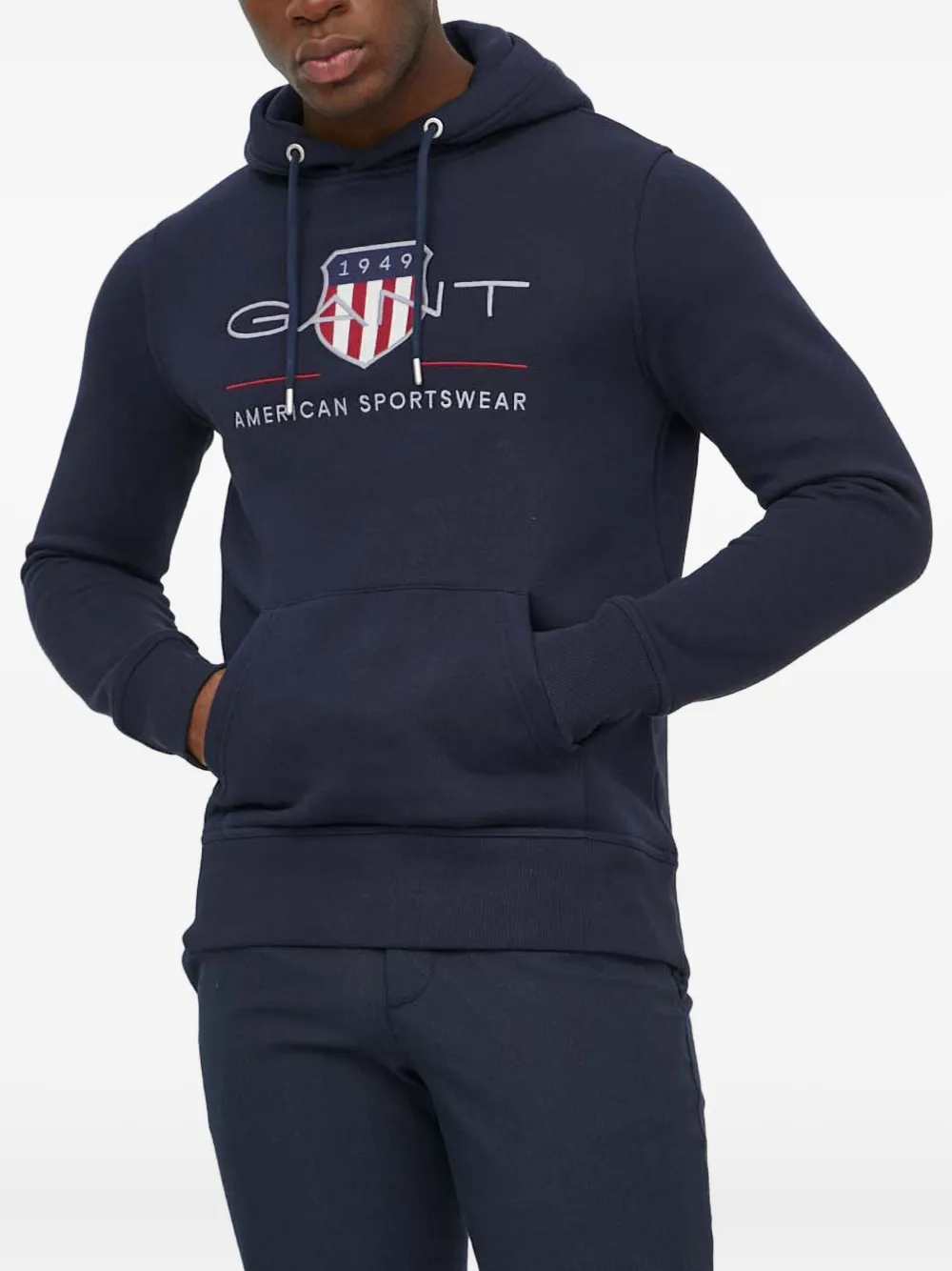 Толстовка с вышитым логотипом Gant, синий
Толстовка с вышитым логотипом Gant, синий