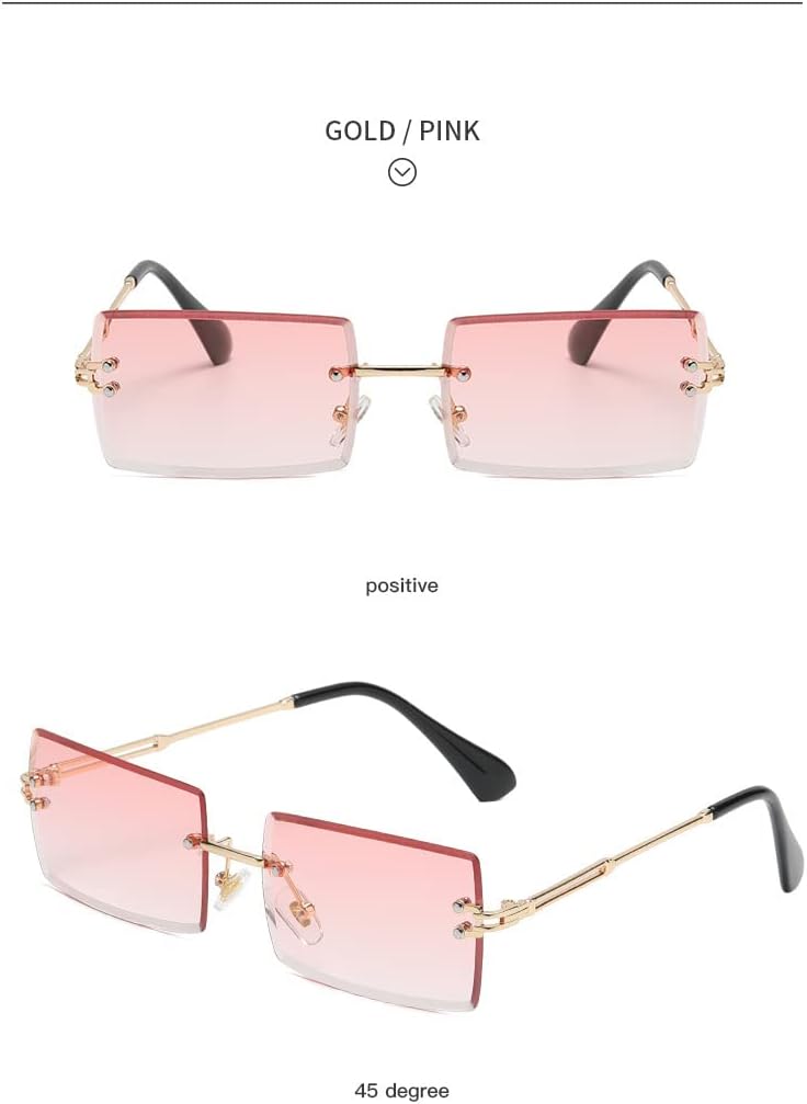 Солнцезащитные очки HANDA прямоугольной формы без оправы для женщин и мужчин, с защитой от УФ-излучения UV400, квадратной оправой и металлическим каркасом Generic, Pink
Солнцезащитные очки HANDA прямоугольной формы без оправы для женщин и мужчин, с защитой от УФ-излучения UV400, квадратной оправой и металлическим каркасом Generic, Pink