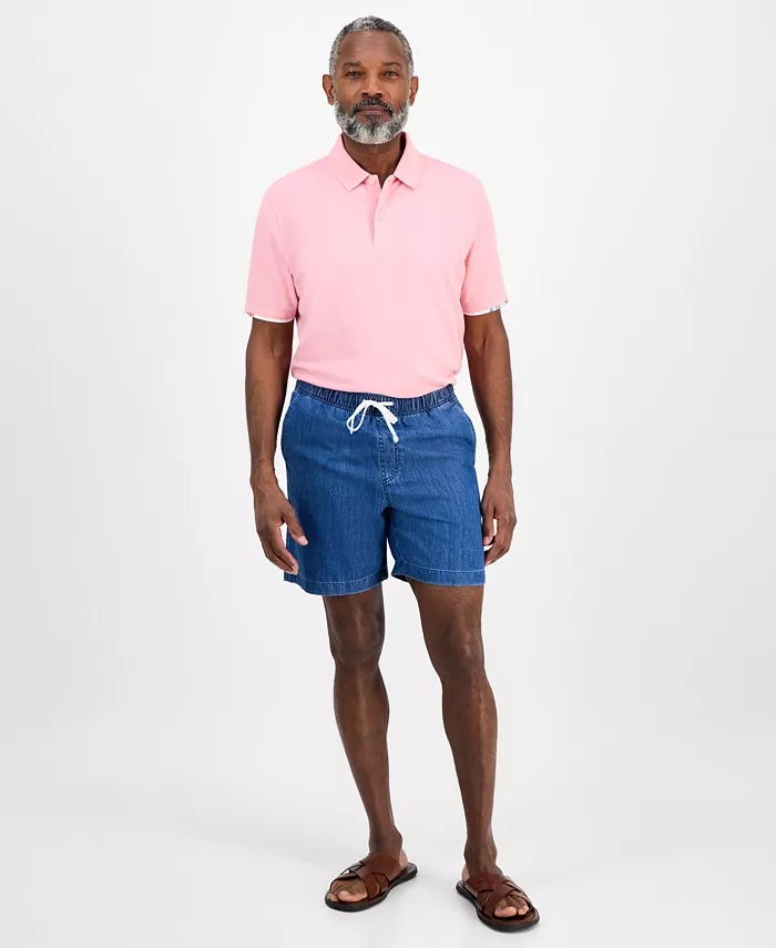 Мужские шорты из шамбре на завязках Club Room, синий
Мужские шорты из шамбре на завязках Club Room, синий