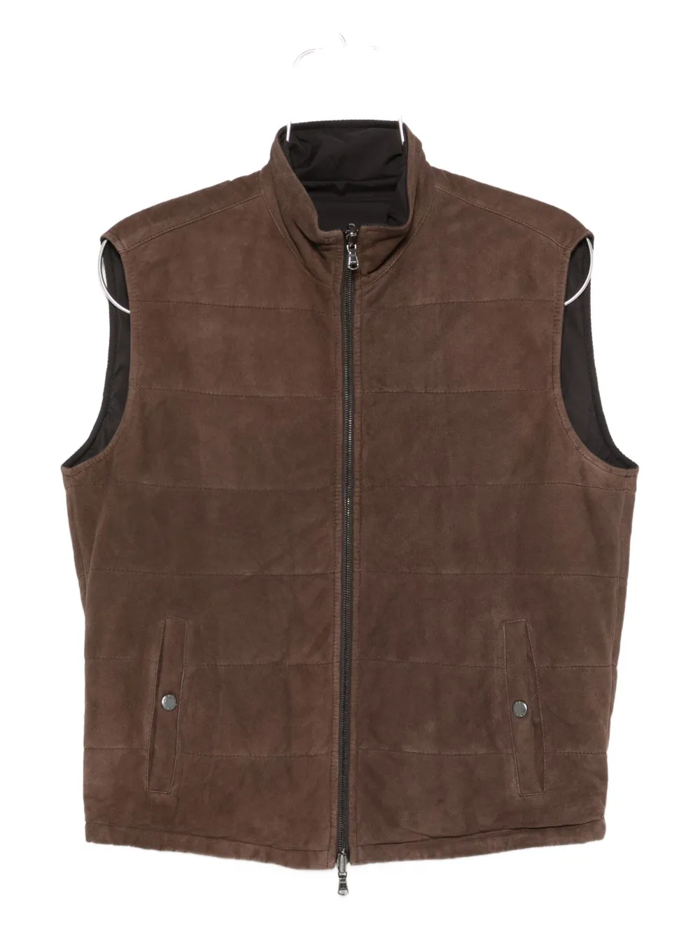 Стеганый замшевый жилет Barba, коричневый
Стеганый замшевый жилет Barba, коричневый