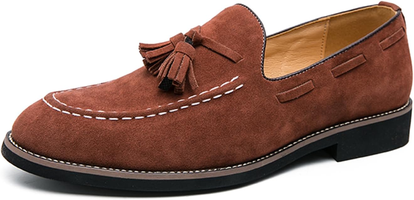 Мужские замшевые лоферы с кисточками, ручной работы, мокасины, винтажные, легкие, удобные, мягкие, с нескользящей подошвой, деловые туфли для офиса, повседневной носки, вечеринок и свадеб Houdbdol, коричневый
Мужские замшевые лоферы с кисточками, ручной работы, мокасины, винтажные, легкие, удобные, мягкие, с нескользящей подошвой, деловые туфли для офиса, повседневной носки, вечеринок и свадеб Houdbdol, коричневый