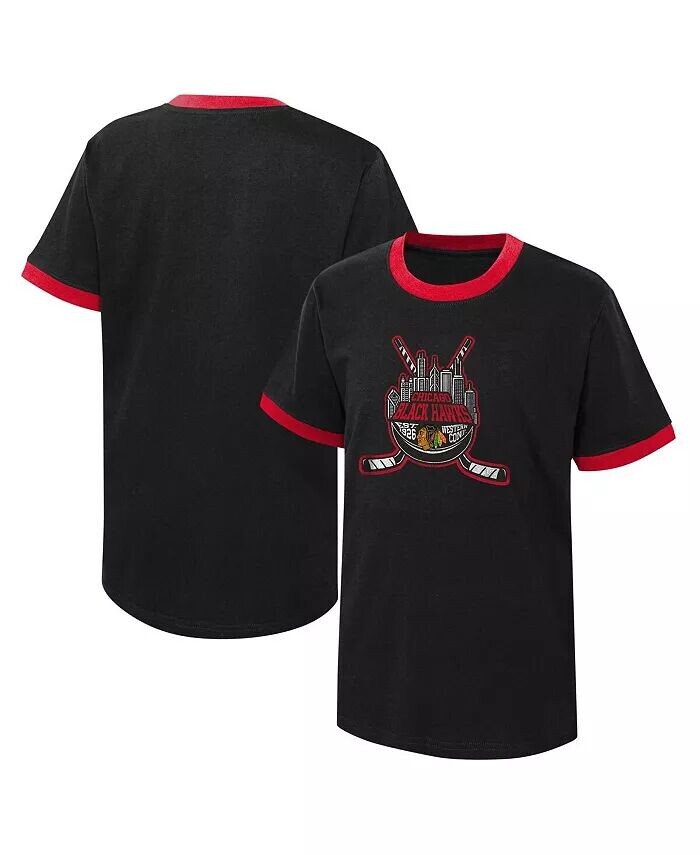 Черная футболка Big Boys Chicago Distressed Blackhawks Ice City Outerstuff, черный
Черная футболка Big Boys Chicago Distressed Blackhawks Ice City Outerstuff, черный