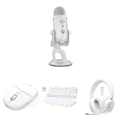 Комплект USB-микрофона Logitech Blue Yeti для коллекции Aurora с мышью, беспроводной клавиатурой G715 и гарнитурой (переключатели White Mist, GX Brown)
Комплект USB-микрофона Logitech Blue Yeti для коллекции Aurora с мышью, беспроводной клавиатурой G715 и гарнитурой (переключатели White Mist, GX Brown)