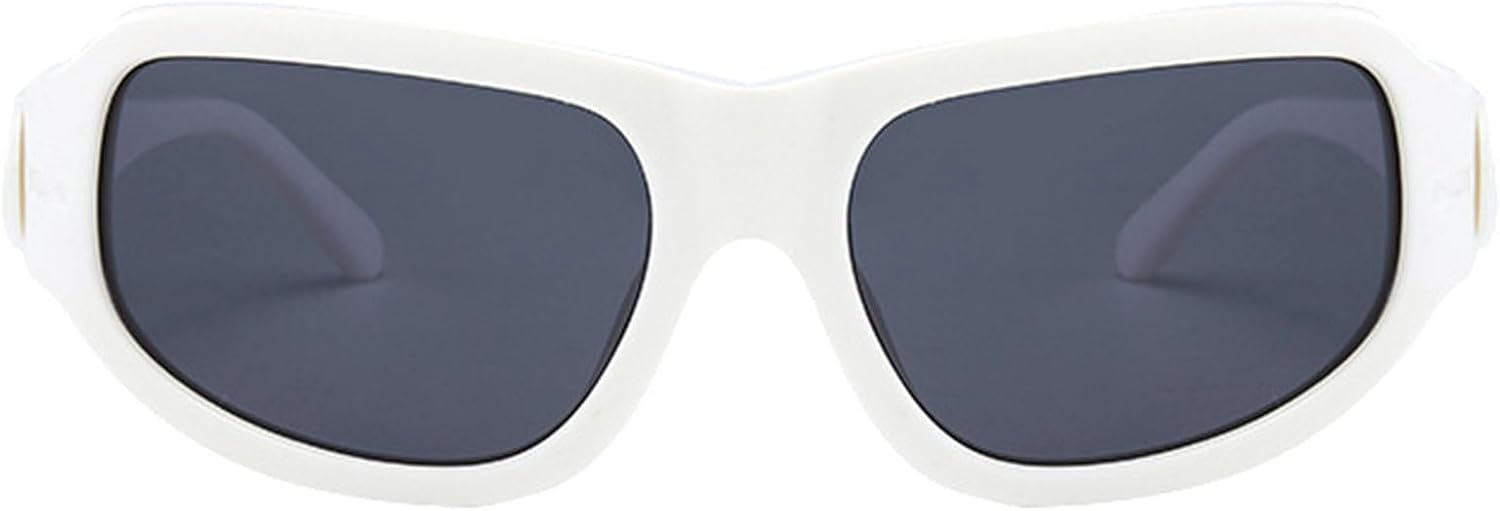 Солнцезащитные очки-щитки прямоугольной формы для женщин в стиле ретро 90-х и Y2k для мужчин, спортивные солнцезащитные очки Warp Around для мужчин с защитой UV400 mincl, White
Солнцезащитные очки-щитки прямоугольной формы для женщин в стиле ретро 90-х и Y2k для мужчин, спортивные солнцезащитные очки Warp Around для мужчин с защитой UV400 mincl, White