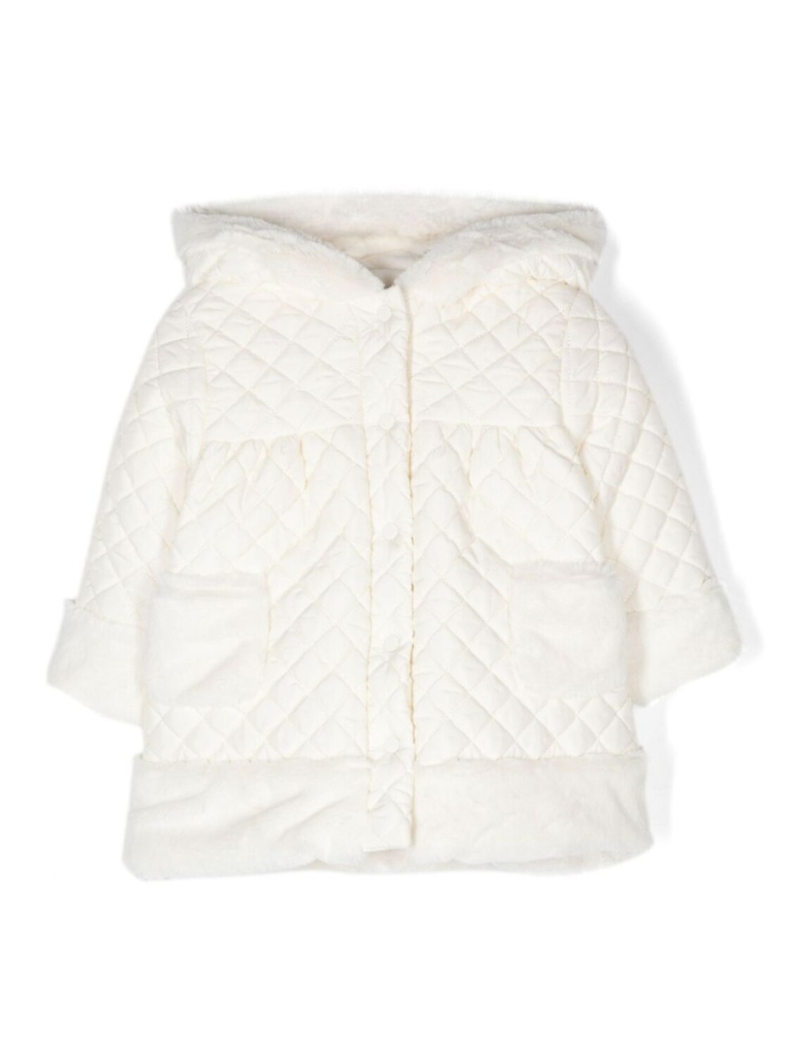 Стеганое пальто Patachou, белый
Стеганое пальто Patachou, белый