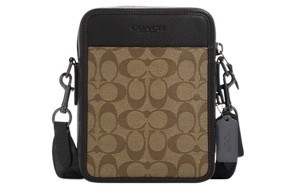 COACH Салливан Сумка через плечо из тисненой кожи с покрытием из ткани хаки и угольный
COACH Салливан Сумка через плечо из тисненой кожи с покрытием из ткани хаки и угольный