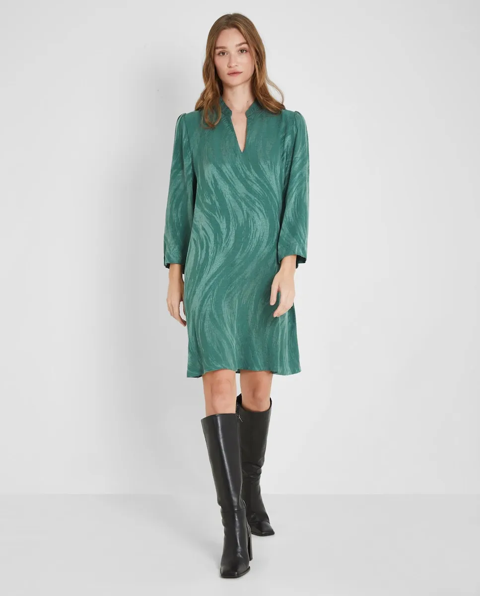 Короткое платье с воротником стойкой Trucco, зеленый
Короткое платье с воротником стойкой Trucco, зеленый