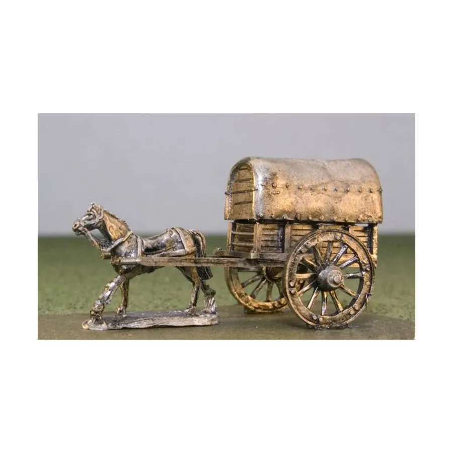 Маленький крытый фургон, Drums on the Mohawk Miniatures - French & Indian War - Equipment (15mm)
Маленький крытый фургон, Drums on the Mohawk Miniatures - French & Indian War - Equipment (15mm)