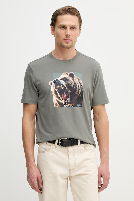 Хлопковая футболка te_dobermann BOSS Orange, зеленый
Хлопковая футболка te_dobermann BOSS Orange, зеленый