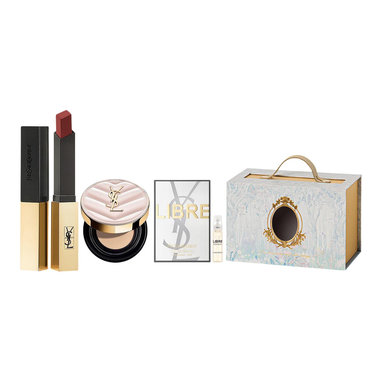 Набор помад Luxury Premium Tie Dye Box, легко растушевывается, велюровое покрытие, натуральный матовый эффект, комплект из трех штук SAINT LAURENT
Набор помад Luxury Premium Tie Dye Box, легко растушевывается, велюровое покрытие, натуральный матовый эффект, комплект из трех штук SAINT LAURENT