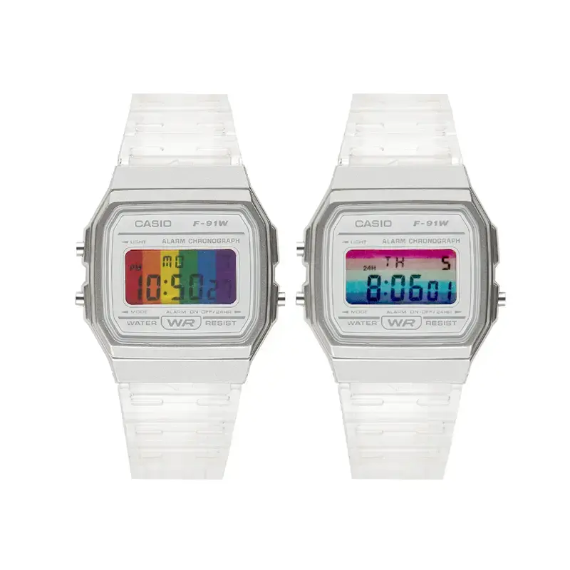 Кварцевые часы унисекс с ремешком из смолы и разноцветным циферблатом CASIO
Кварцевые часы унисекс с ремешком из смолы и разноцветным циферблатом CASIO