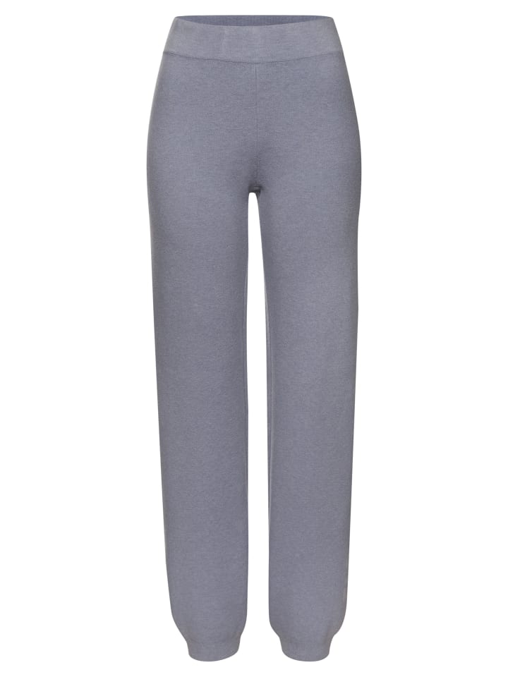 ELBSAND Вязаные брюки дымчато-синего меланжевого цвета
ELBSAND Вязаные брюки дымчато-синего меланжевого цвета